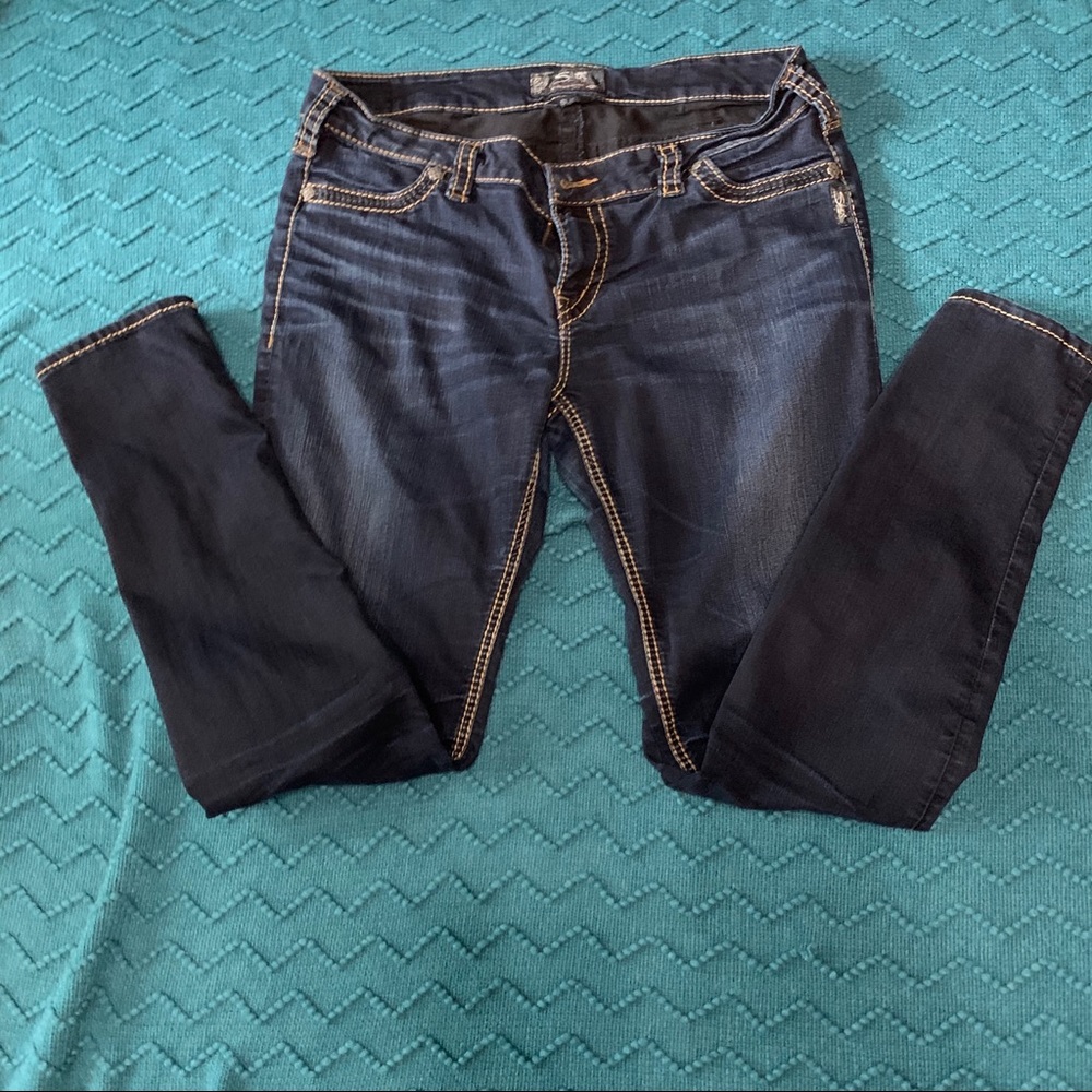 Silver jean jeggings